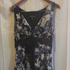 Navy Floral Lined Sundress